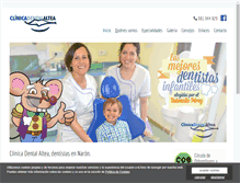 Tablet Screenshot of clinicadentalaltea.com